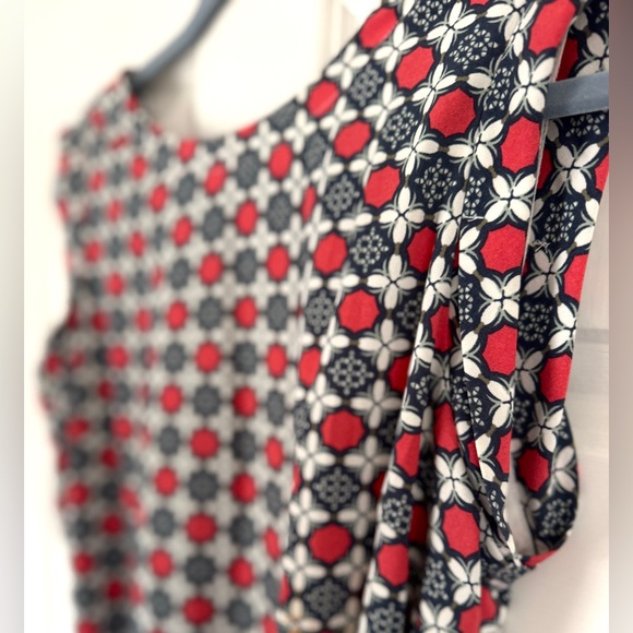 Banana Republic Navy & Red Sleeveless Dress - Picture 4 of 8